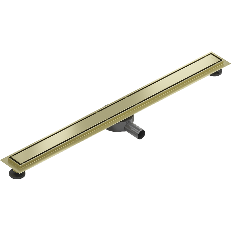 Mexen Flat 360° M13 rotational linear drain 2-in-1 90 cm, brushed gold - 1A10090-40