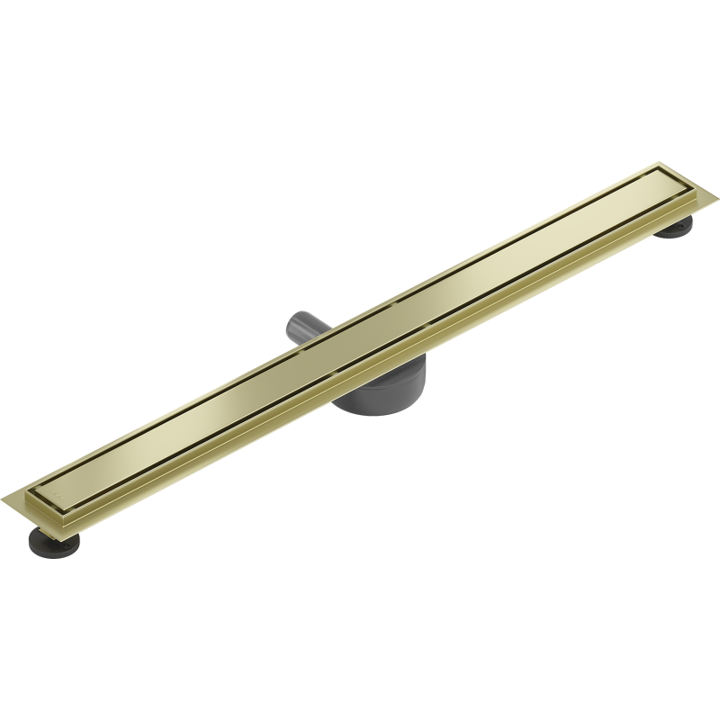 Mexen Flat 360° M13 Linear Rotating Drain 2-in-1 100 cm, Brushed Gold - 1A10100-40