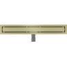 Mexen Flat M13 lineaarne äravool 2in1 50 cm, kuldne harjatud - 1A10050-15