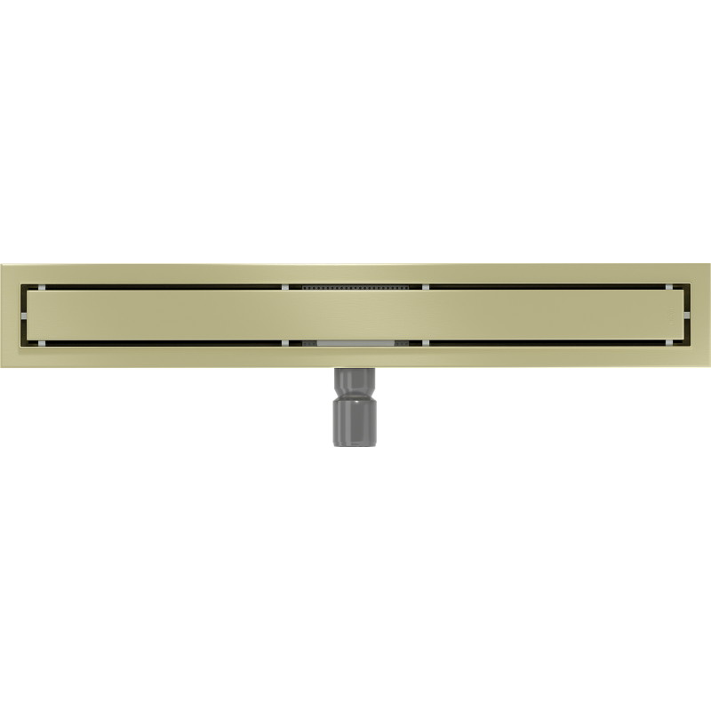 Mexen Flat M13 lineaarne äravool 2in1 60 cm, harjatud kuldne - 1A10060-15