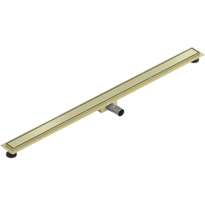 Mexen Flat M13 Linear Drain 2-in-1 110 cm, Brushed Gold - 1A10110