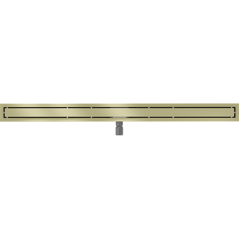 Mexen Flat M13 Linear Drain 2-in-1 110 cm, Brushed Gold - 1A10110
