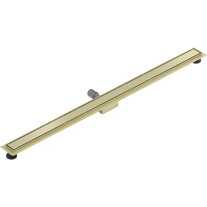 Mexen Flat M13 Linear Drain 2-in-1 130 cm, Brushed Gold - 1A10130