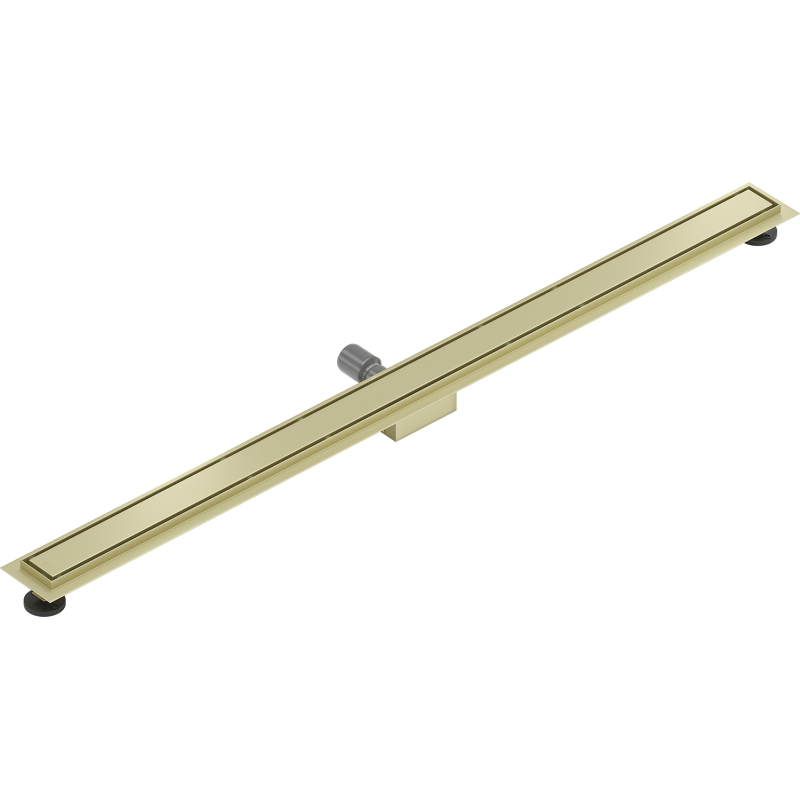 Mexen Flat M13 odpływ liniowy 2w1 130 cm, złoty szczotkowany - 1A10130