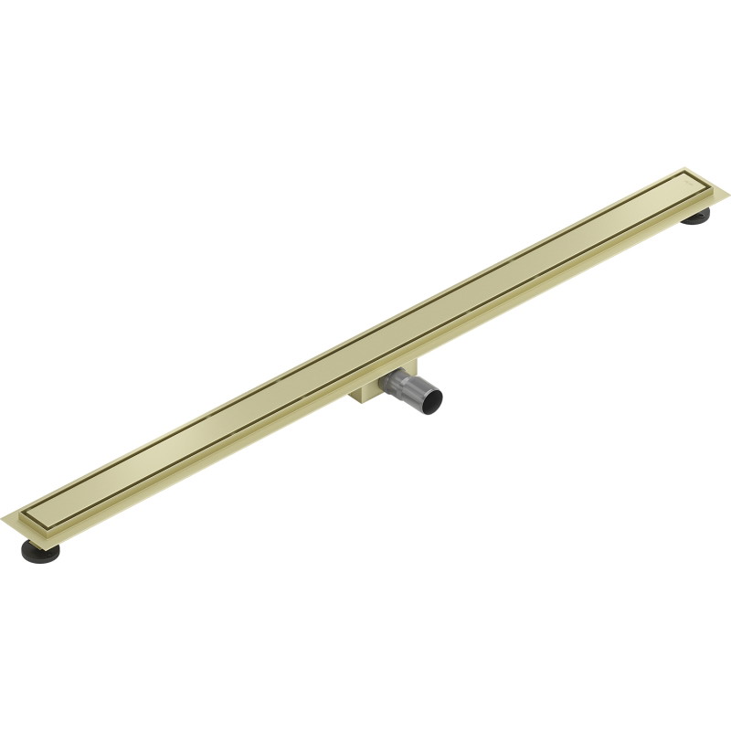Mexen Flat M13 lineaarne äravool 2in1 150 cm, harjatud kuldne - 1A10150
