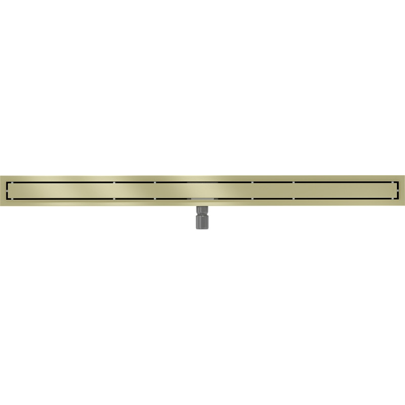 Mexen Flat M13 lineaarne äravool 2in1 150 cm, harjatud kuldne - 1A10150