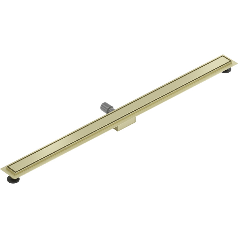 Mexen Flat M13 lineaarne äravool 2in1 160 cm, kuldne harjatud - 1A10160