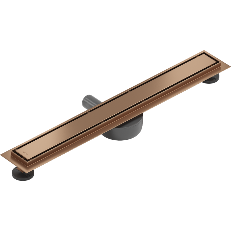 Mexen Flat 360° M13 2-in-1 Swivel Linear Drain 60 cm, Brushed Copper - 1C10060-40
