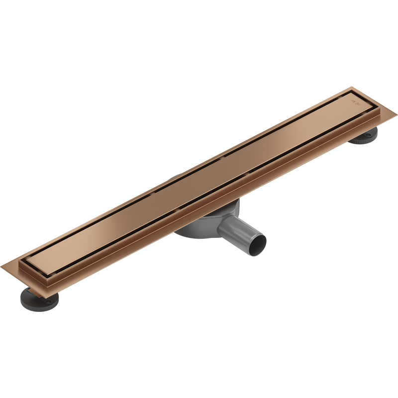 Mexen Flat 360° M13 2-in-1 Swivel Linear Drain 60 cm, Brushed Copper - 1C10060-40