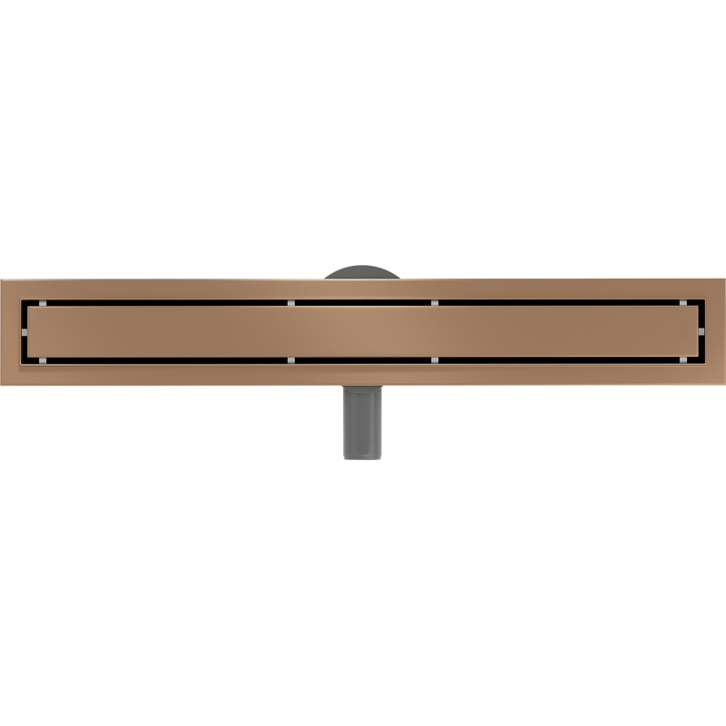 Mexen Flat 360° M13 2-in-1 Swivel Linear Drain 60 cm, Brushed Copper - 1C10060-40