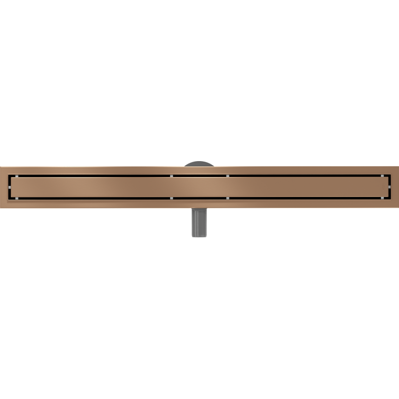 Mexen Flat 360° M13 rotary linear drain 2-in-1 80 cm, brushed copper - 1C10080-40