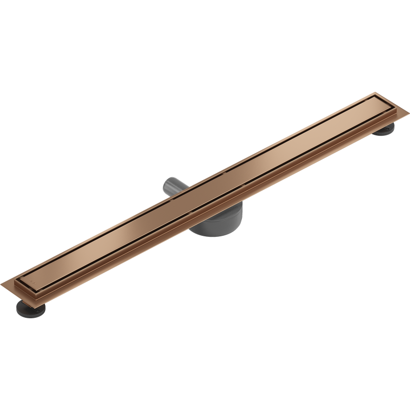 Mexen Flat 360° M13 Rotating Linear Drain 2-in-1 90 cm, Brushed Copper - 1C10090-40