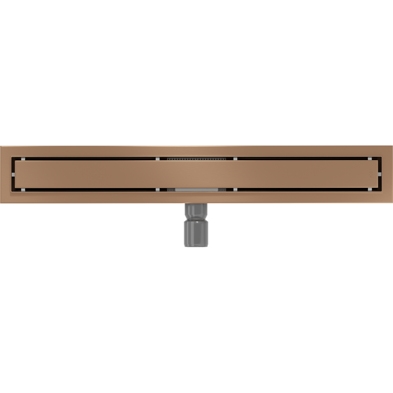 Mexen Flat M13 escoamento linear 2 em 1 60 cm, cobre escovado - 1C10060-15