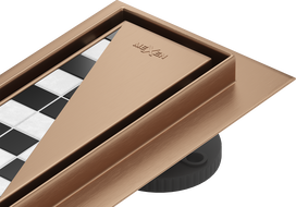 Mexen Flat M13 linear drain 2-in-1 100 cm, brushed copper - 1C10100-15