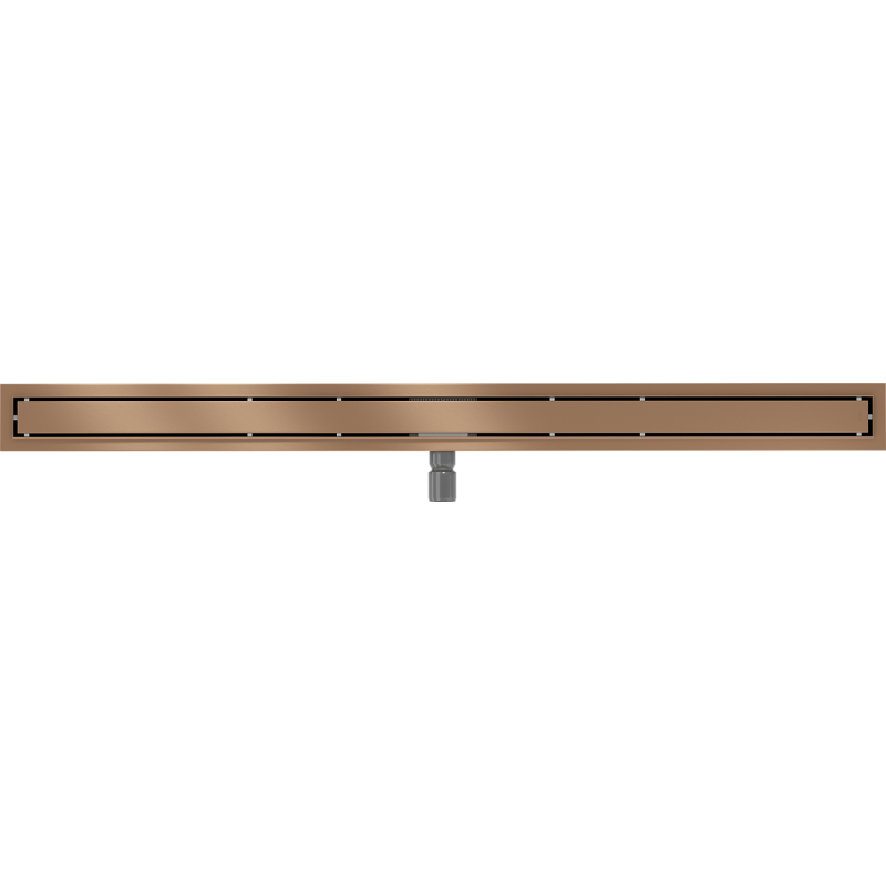 Mexen Flat M13 Linear Drain 2in1 110 cm, Brushed Copper - 1C10110