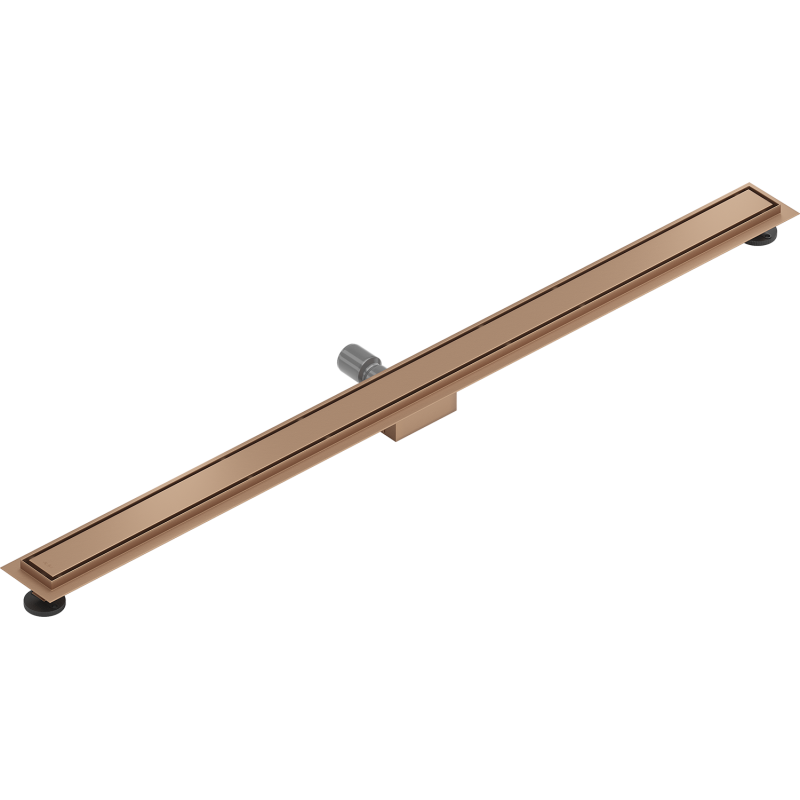Mexen Flat M13 drenagem linear 2 em 1, 120 cm, cobre escovado - 1C10120