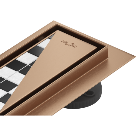 Mexen Flat M13 ralo linear 2em1 150 cm, cobre escovado - 1C10150