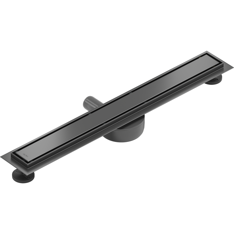 Mexen Flat 360° M13 2-in-1 Rotating Linear Drain 70 cm, Gun Gray Brushed - 1E10070-40