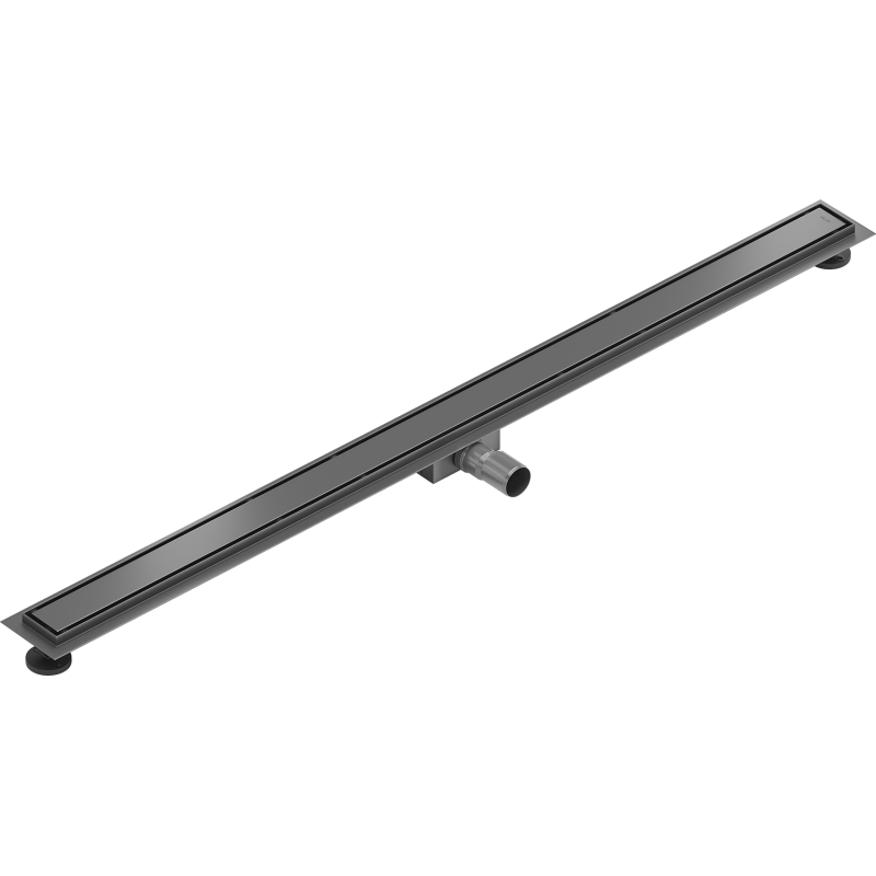 Mexen Flat M13 linear drain 2-in-1 130 cm, gun gray brushed - 1E10130
