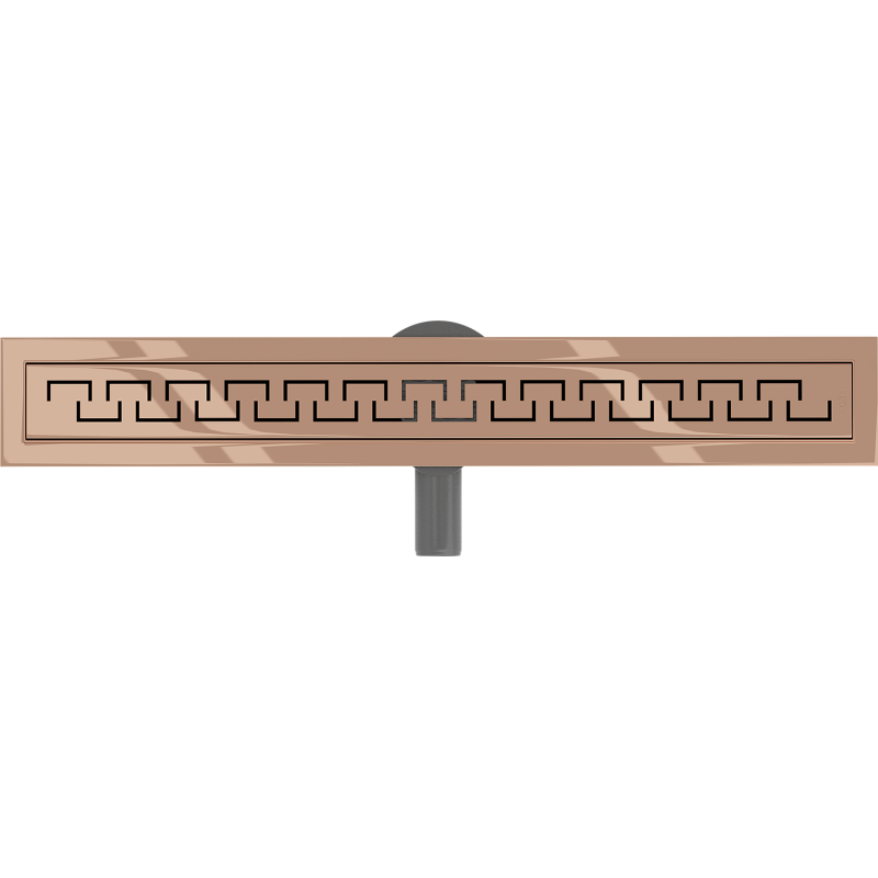Mexen Flat 360° M15 rotary linear drain 50 cm, rose gold - 1624050-40