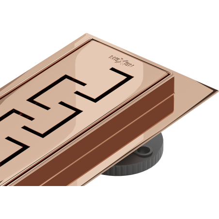 Mexen Flat 360° M15 rotary linear drain 60 cm, rose gold - 1624060-40