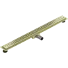 Mexen Flat M15 drain linéaire 90 cm, doré brossé - 1A24090-15