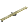 Mexen Flat 360° M15 pöörlev joone äravool 80 cm, harjatud kuldne - 1A24080-40