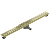 Mexen Flat 360° M15 pöörlev joone äravool 80 cm, harjatud kuldne - 1A24080-40