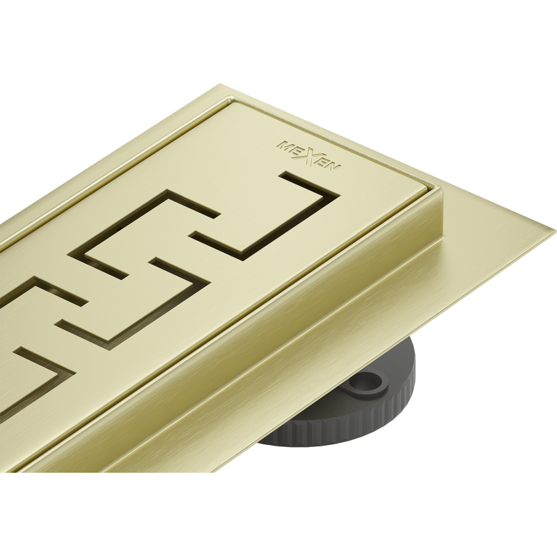 Mexen Flat 360° M15 Drehbarer Rinnenablauf 100 cm, gebürstetes Gold - 1A24100-40