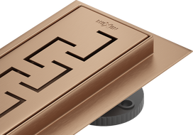 Mexen Flat M15 ralo linear 50 cm, cobre escovado - 1C24050-15