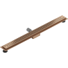 Mexen Flat M15 jooneline äravool 80 cm, harjatud vask - 1C24080-15