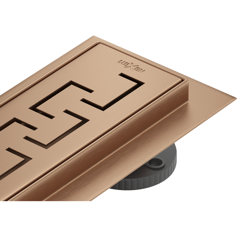 Mexen Flat M15 linear drain 100 cm, brushed copper - 1C24100-15