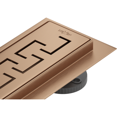 Mexen Flat 360° M15 Rotational Linear Drain 70 cm, Brushed Copper - 1C24070-40