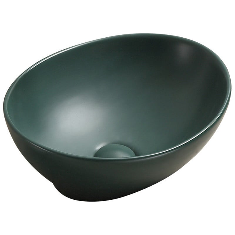 Mexen Elza lavabo à poser 40 x 33 cm, vert foncé mat - 21014047
