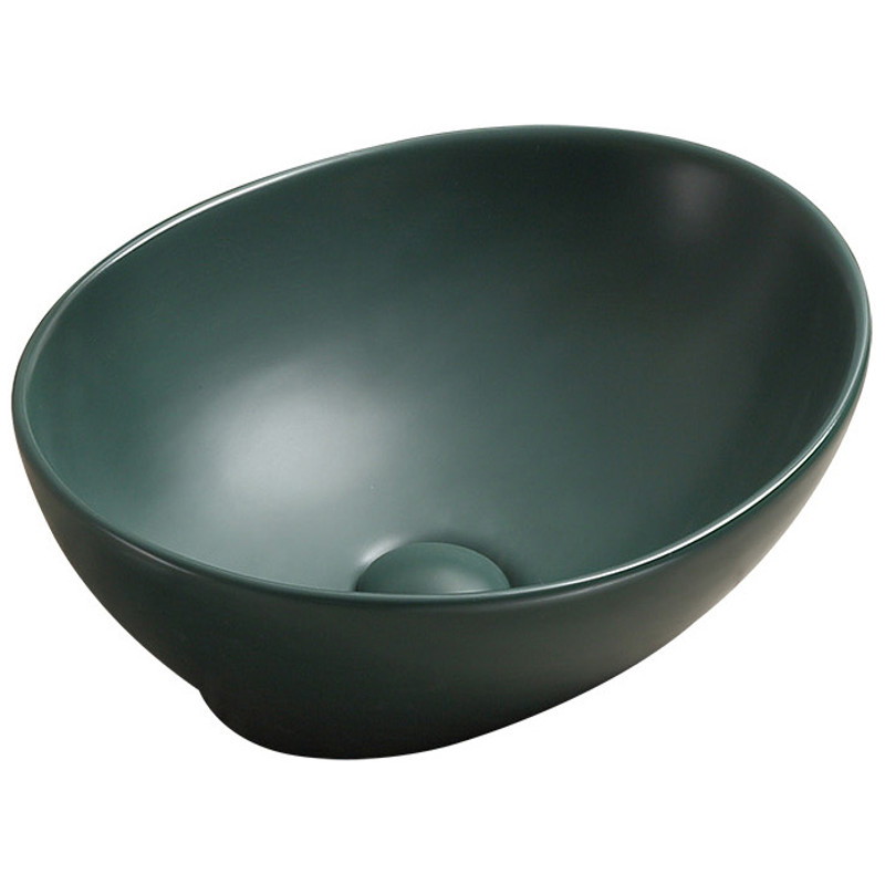 Mexen Elza opbouw waskom 40 x 33 cm, donkergroen mat - 21014047
