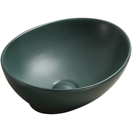 Mexen Elza opbouw waskom 40 x 33 cm, donker groen mat - 21014047