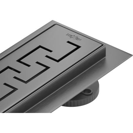 Mexen Flat M15 linear drain 100 cm, brushed gun gray - 1E24100-15