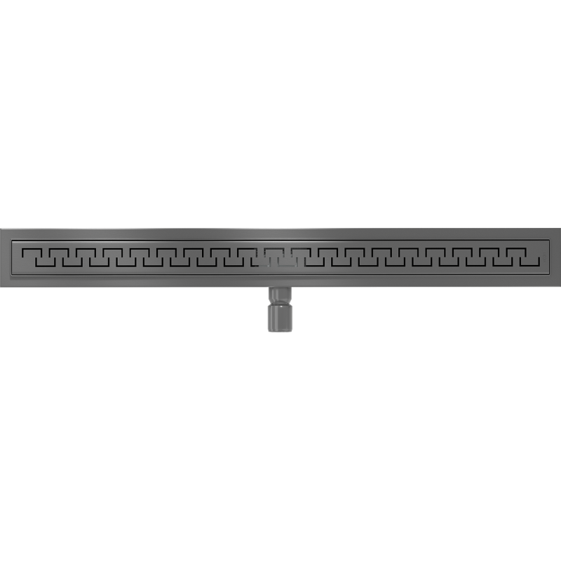 Mexen Flat M15 linear drain 100 cm, brushed gun gray - 1E24100-15