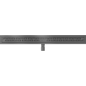 Mexen Flat M15 linear drain 100 cm, brushed gun gray - 1E24100-15