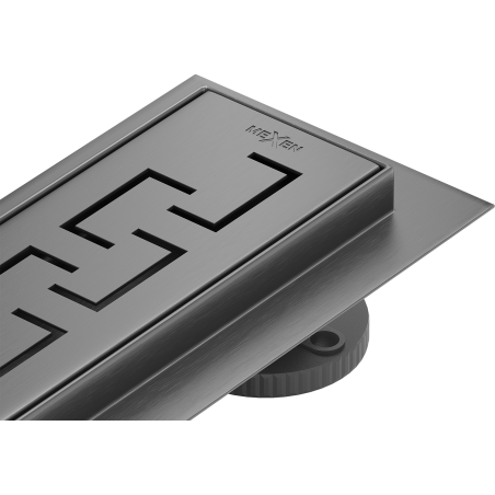 Mexen Flat 360° Διαμήκης περιστρεφόμενος αγωγός M15 60 εκ., γκρι - βουρτσισμένο