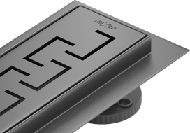 Mexen Flat 360° Διαμήκης περιστρεφόμενος αγωγός M15 60 εκ., γκρι - βουρτσισμένο