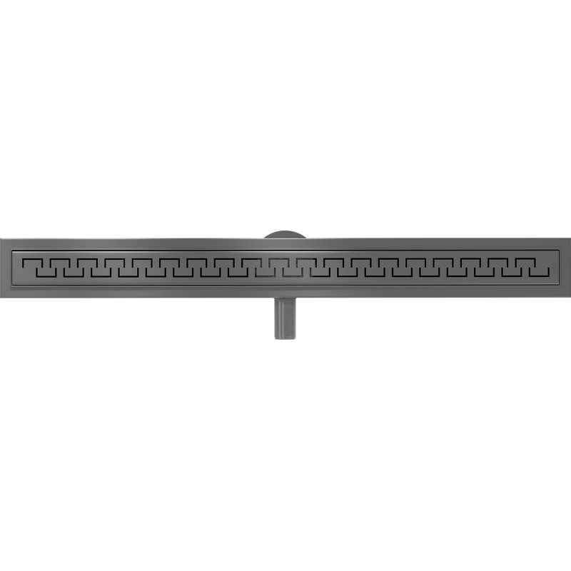 Mexen Flat 360° M15 Linear Swivel Drain 80 cm, Brushed Gun Gray - 1E24080-40