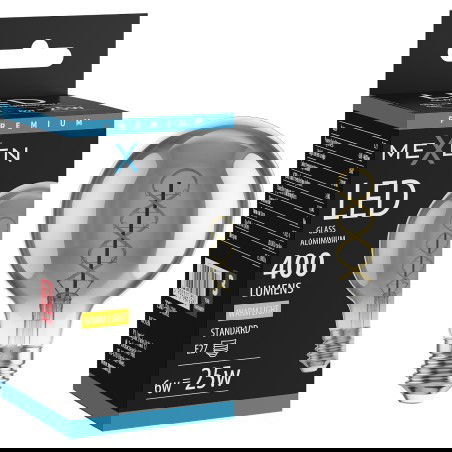 Mexen Vintis LED-Glühbir Spirallinäinen, E27, G80, 6W, Warm - 2700K, 400 lm, re;  - L165-E27-0627-70