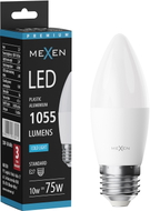 Mexen Nova LED-lamp E27, C37, 10W, Külm - 6500K, 1055 lm - L102-E27-1065-01