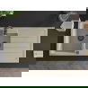 Mexen Andres 1,5-kommer granieten gootsteen met afdruiprek 1000 x 500 mm, beige, zwarte sifon - 6515101510-69-B