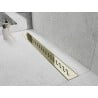 Mexen Flat 360° M18 Rotating Linear Drain 70 cm, Gold - 1523070-40