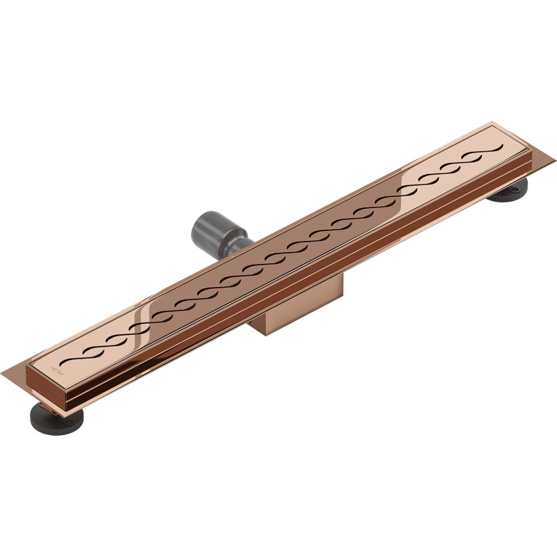Mexen Flat M18 jooneline äravool 50 cm, roosa kuld - 1623050-15