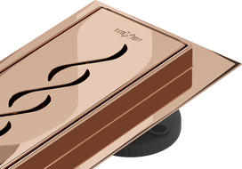 Mexen Flat M18 linear drain 70 cm, rose gold - 1623070-15