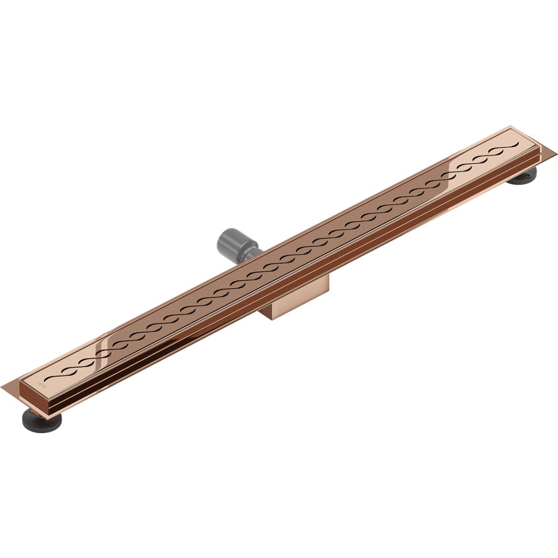 Mexen Flat M18 joonvee äravool 90 cm, roosa kuld - 1623090-15