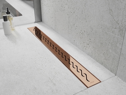 Mexen Flat 360° M18 pöördeline jootrenni 60 cm, roosa kuld - 1623060-40